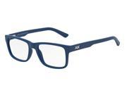 Exchange Armani 0AX3016 Optical Full Rim Square Mens Sunglasses Size 53 Matte Blue Transparent