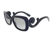 New Prada MINIMAL BAROQUE PR 27OS 1AB3M1 Black Grey Gradient Lens 54mm Sunglasses