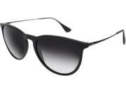 Ray Ban Erika RB4171 622 8G Black Frame Grey Gradient 54mm Lens Sunglasses NEW