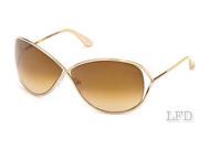 Tom Ford MIRANDA FT0130 Sunglasses TF130 Color 28F shiny rose gold gradient brown TF 130