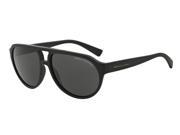 Exchange Armani 0AX4042SF Sun Full Rim Pilot Mens Sunglasses Size 60 Matte Black Grey