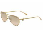 Tiffany Co Women s TF3044 TF 3044 600259 Gold Aviator Sunglasses 58mm