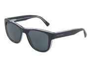 Dolce Gabbana 0DG4284F Sun Square Mens Sunglasses Size 54 Top Blue On Transparent Azure Grey
