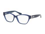 Coach 0HC6088F Optical Full Rim Cat Eye Womens Sunglasses Size 54 Navy Transparent