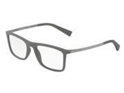 Dolce Gabbana 0DG5023 Optical Full Rim Square Mens Sunglasses Size 54 Grey Rubber Transparent