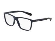 Dolce Gabbana 0DG5016 Optical Full Rim Square Mens Sunglasses Size 54 Dark Blue Rubber Transparent