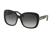 Coach 0HC8158 Sun Full Rim Square Womens Sunglasses Size 58 Black Light Grey Gradient