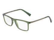 Dolce Gabbana 0DG5023 Optical Full Rim Square Mens Sunglasses Size 52 Transparent Green Transparent