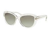 Coach 0HC8162 Sun Full Rim Cat Eye Womens Sunglasses Size 56 Crystal Grey Gradient