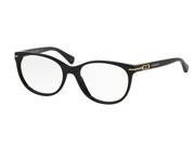 Coach 0HC6056F Optical Full Rim Phantos Womens Sunglasses Size 54 Black Transparent