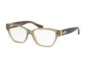 Coach 0HC6088 Optical Full Rim Cat Eye Womens Sunglasses Size 52 Olive Tortoise Transparent