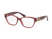 Coach 0HC6088 Optical Full Rim Cat Eye Womens Sunglasses Size 52 Cherry Bordeaux Transparent