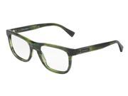 Dolce Gabbana 0DG3257 Optical Full Rim Square Mens Sunglasses Size 54 Striped Green Transparent