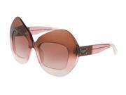 Dolce Gabbana 0DG4290 Sun Irregular Womens Sunglasses Size 51 Bordeaux Gradient Brown Gradient