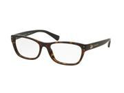 Coach 0HC6082 Optical Full Rim Rectangle Womens Sunglasses Size 51 Dark Tortoise Transparent