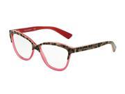 Dolce Gabbana 0DG3229 Optical Full Rim Cat Eye Womens Sunglasses Size 54 Top Animalier Raspberr Transparent