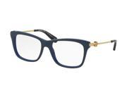 Michael Kors 0MK8022 Optical Full Rim Square Womens Sunglasses Size 52 Cobalt Blue Lens Clear Lens