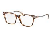 Michael Kors 0MK4033 Optical Full Rim Square Womens Sunglasses Size 54 Tiger Tortoise Lens Clear Lens