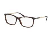 Michael Kors 0MK4030 Optical Full Rim Rectangle Womens Sunglasses Size 52 Brown Tortoise Gold Lens Clear Lens