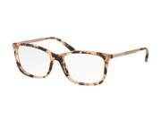 Michael Kors 0MK4030 Optical Full Rim Rectangle Womens Sunglasses Size 52 Pink Tortoise Lens Clear Lens