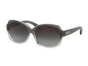 Michael Kors 0MK6037 Sun Full Rim Square Womens Sunglasses Size 57 Clear Grey Gradient Lens Grey Gradient