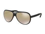 Michael Kors 0MK5011 Sun Full Rim Pilot Womens Sunglasses Size 59 Black Gold Lens Gold Flash