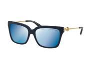 Michael Kors 0MK6038 Sun Full Rim Square Womens Sunglasses Size 54 Cobalt Blue Lens Blue Mirror