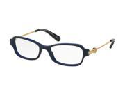 Michael Kors 0MK8023F Optical Rectangle Womens Sunglasses Size 52 Cobalt Blue Lens Clear Lens