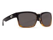 Costa Del Mar Playa Coconut Fade Square Sunglasses Gray Lens 580P