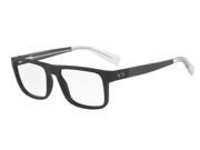 Exchange Armani 0AX3035F Optical Full Rim Square Mens Sunglasses Size 54 Matte Black Transparent