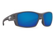 Costa Del Mar Cortez Matte Gray Sunglasses Blue Lens 580G
