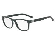 Exchange Armani 0AX3034F Optical Full Rim Square Mens Sunglasses Size 54 Matte Dark Green Transparent