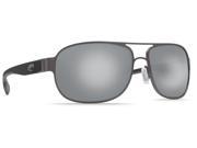 Costa Del Mar Conch Gunmetal Square Sunglasses Silver Lens 580G