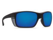 Costa Del Mar Rooster Blackout Square Sunglasses Blue Lens 580P