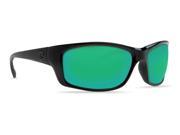 Costa Del Mar Jose Blackout Rectangular Sunglasses Green Lens 580P