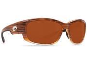 Costa Del Mar Luke Wood Fade Rectangular Sunglasses Copper Lens 580P