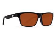 Costa Del Mar Hinano Shiny Black Sunglasses Copper Lens 580P
