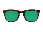 Costa Del Mar Copra Shiny Retro Tort Cream Salmon Sunglasses Green Lens 580P
