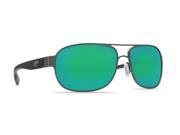 Costa Del Mar Conch Gunmetal Square Sunglasses Green Lens 580G
