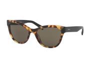 Prada 0PR 21SS Sun Full Rim Phantos Womens Sunglasses Size 56 Medium Havana Brown