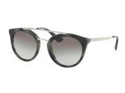 Prada 0PR 23SS Sun Full Rim Phantos Womens Sunglasses Size 52 Striped Grey Grey Gradient