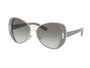 Prada 0PR 60SS Sun Butterfly Womens Sunglasses Size 55 Silver Grey Grey Gradient