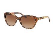 Michael Kors 0MK2025F Sun Full Rim Cat Eye Womens Sunglasses Size 54 Tiger Tortoise Lens Brown Gradient