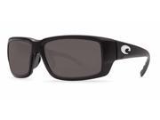 Costa Del Mar Fantail TF 11GF Matte Black Global Fit Sunglasses Gray Lens 580G
