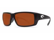 Costa Del Mar Fantail TF 11GF Matte Black Global Fit Sunglasses Copper Lens 580G