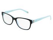 Tiffany Optical 0TF2084 Full Rim Square Woman Sunglasses Size 53 Black Shot Blue Demo Lens