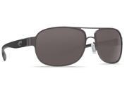 Costa Del Mar Conch Gunmetal Square Sunglasses Gray Lens 580G