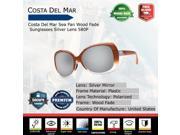 Costa Del Mar Sea Fan Wood Fade Sunglasses Silver Lens 580P