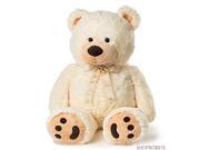 Joon Huge Teddy Bear With Ribbon Cream