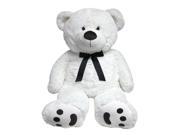 JOON Huge Teddy Bear With Ribbon Tuxedo Edition White